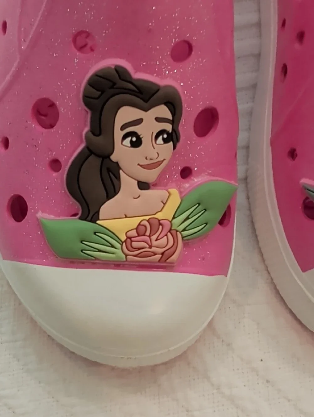 Girls' Harper Canyon Disney Pink Slip-On Shoes with Floral Character Accents